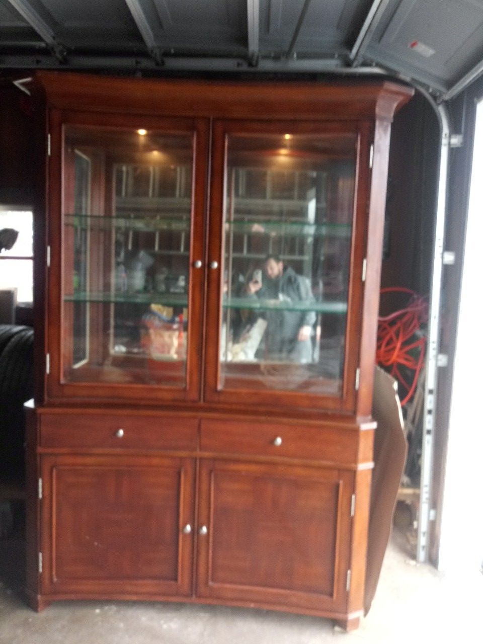 Two piece dining room Hutch