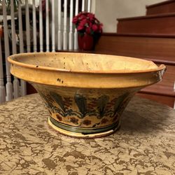  Vintage Cassis F.F Griffi Sud & Co. Terrace Hand Painted French Serving Bowl With Spout