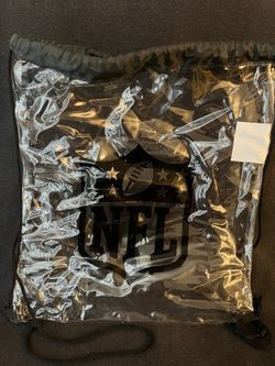 NFL Clear Drawstring Backpack 