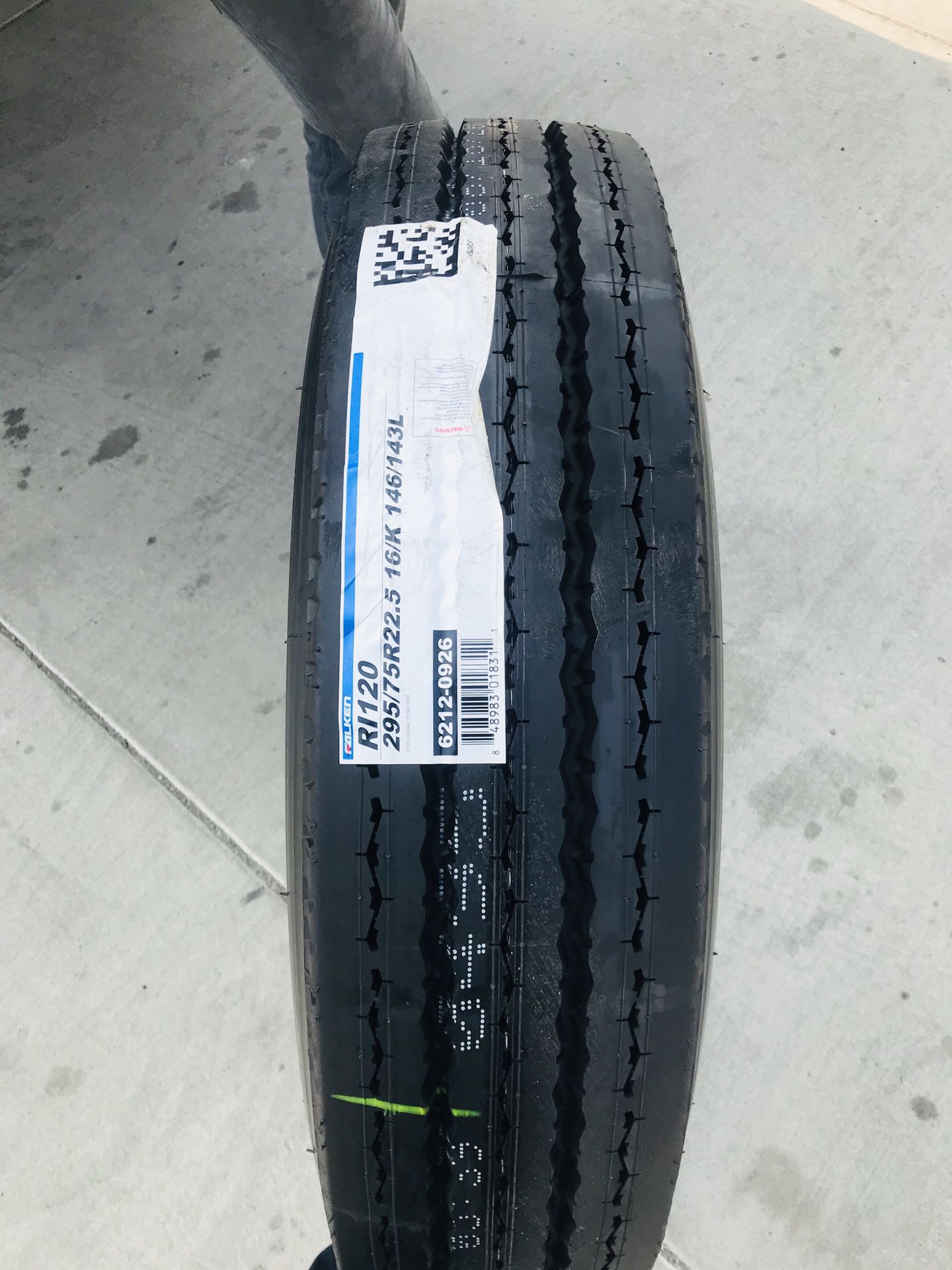 FALKEN RI120 295/75R22.5 16 PLY commercial truck and trailer tires