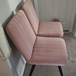 Pink Velvet Dining Room Chairs