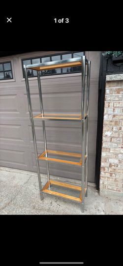 Vintage Memphis Style Silver Etagere