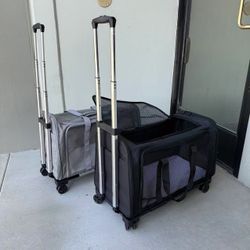 Pet Carrier Bag Dog Stroller On Wheel NEW