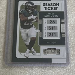 2021 Panini Contenders Football Miles Sanders #80 Philadelphia Eagles