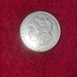 SILVER. 1880 Morgan Silver Dollar 