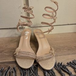 Brown Butterfly Heels
