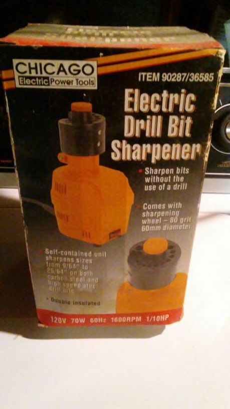 Electric drill bit sharpener