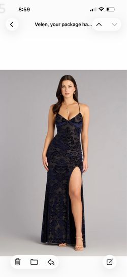 Navy blue dress