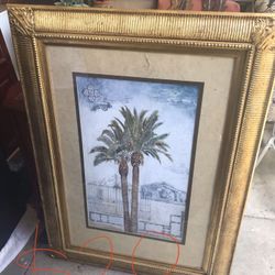 Palm tree picture frame