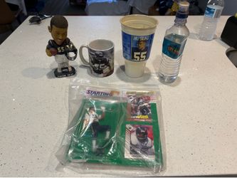 Vintage San Diego Chargers Junior Seau 55 Memorabilia Lot Bobblehead Cup Figure