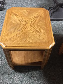 2 Oak Side Tables