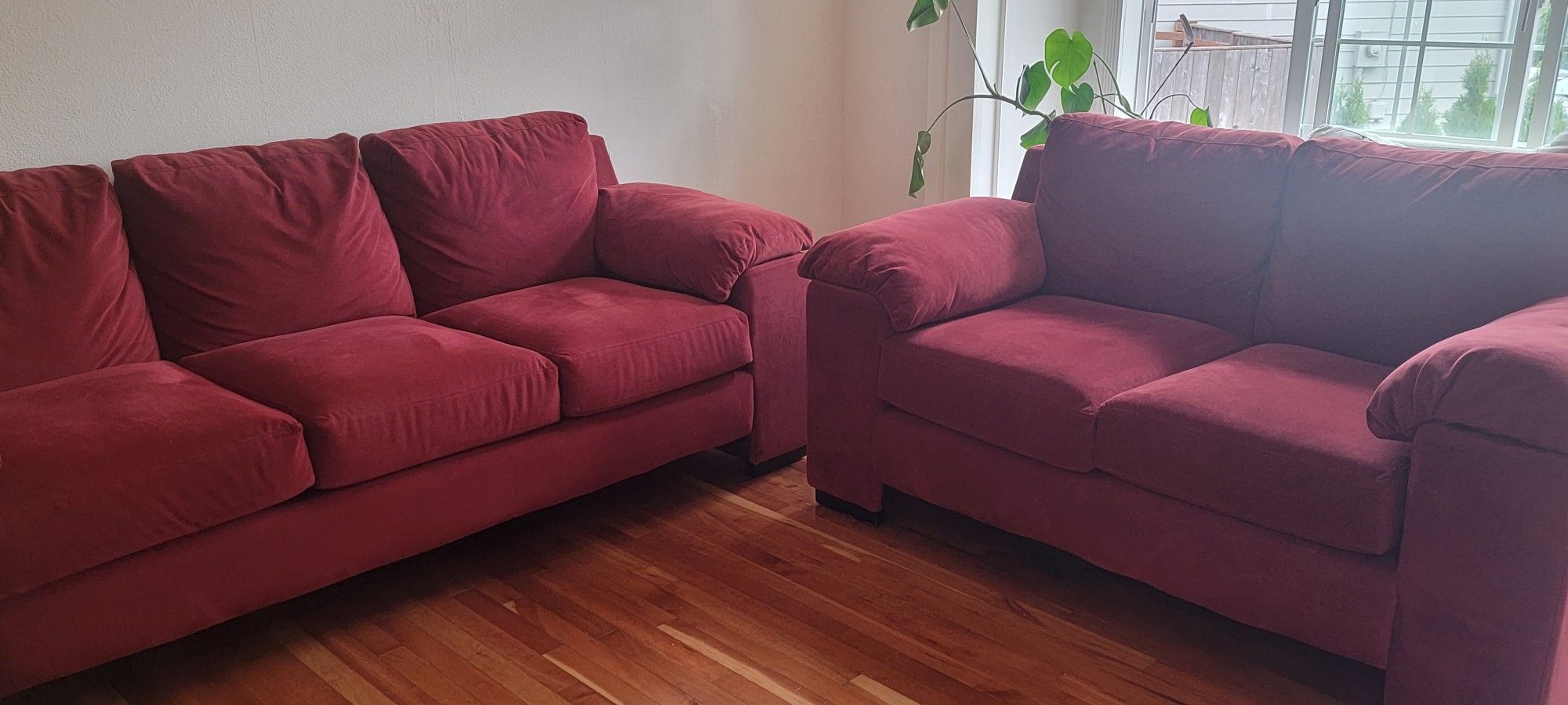 Red couches