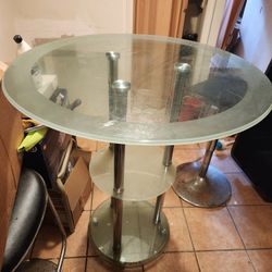 Glass Hi-Top Table