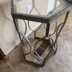 Iron Plant Stand/ End Table 6 Sides