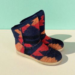 Indigo Road Women's Southwest Style Womens Fur Lined Ankle Boots Size 6 1/2