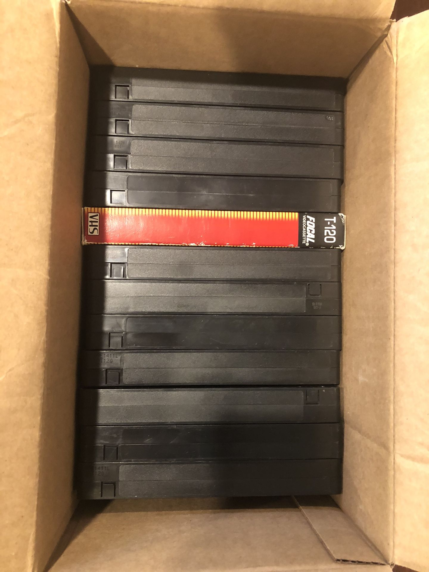 Blank used VHS tapes (18)