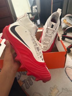 Nike Football Cleats Red and White