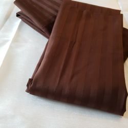 Pillow Cases King Size Chocolate Color 