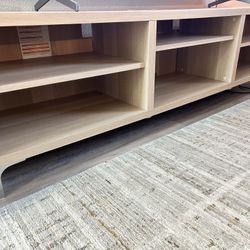 L@@K! 71” Light Wood Tv Stand, Like New! 