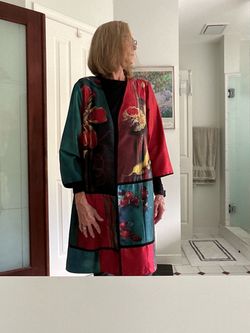 Floral Patchwork Kimono Jacket