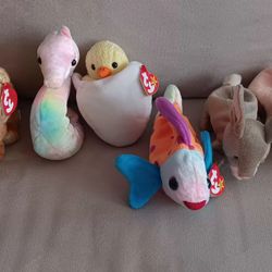 6 Ty Cute Beanie TOYS