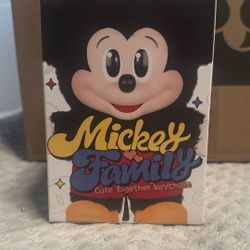Mickey Family Cute Together Keychain