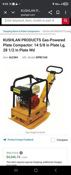 Plate Tamper  Compactor
