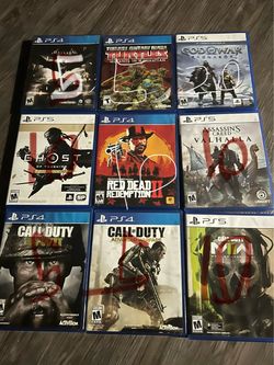 PS4 & PS5 Video Game Bundle – 9 Games