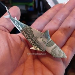 Dollar Origami SHARK - Handmade Unique Money Gift