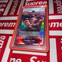 Trafalgar Law - Alternate Art - Awakening of The New Era - One Piece TCG - SR - OP05-069 - No Guard - PSA 10