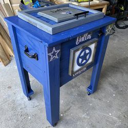 Custom Made Wood Ice Chest Dallas Cowboys for Sale in Dallas, TX - OfferUp