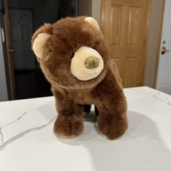 GUND Cubbins Teddy Bear Stuffed Animal 11" Long Brown PLUSH TOY