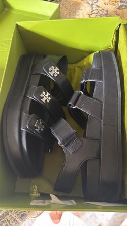 Tory Burch Black Platform Sandals
