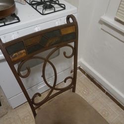 Really Nice Italian Stone Microfiber Kitchen Table And 2 Chairs