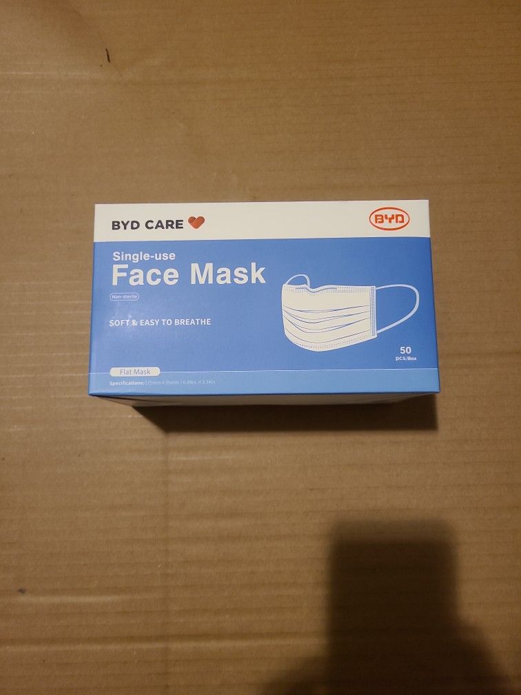 Face Masks 4 Boxes Total 200 Pcs