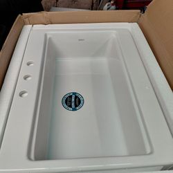 Sinkology Josephine 34x25.5x9 Farmhouse Style Fireclay Kitchen Sink With Bottom Grate And Cutting Board 