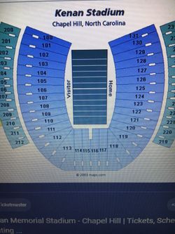 4 UNC vs Mercer Football Tickets