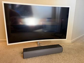 Samsung 32” Wide Screen Monitor + Soundbar