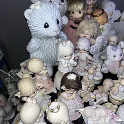 Precious Moments Porcelain Collectible Figures Mixed Lot Religious Children