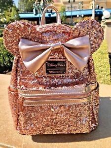 NEW Loungefly Rose Gold Backpack 
