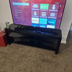 55inch Roku TV With Entertainment Center