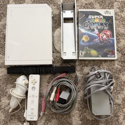 Nintendo Wii Console With Super Mario Galaxy