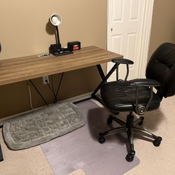 Desk, Desk chair, Desk Lamp