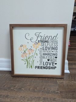 Framed Friendship Print
