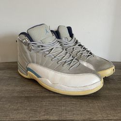 Nike Air Jordan 12 Retro Wolf Gray University Blue men’s Shoes size 10.5