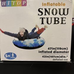 Slippery Racer AirRaid 48" Inflatable Snow Tube - Blue