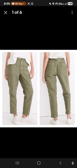 Madewell Green Griff Tapered Fatigue Cargo Pants - Size 26