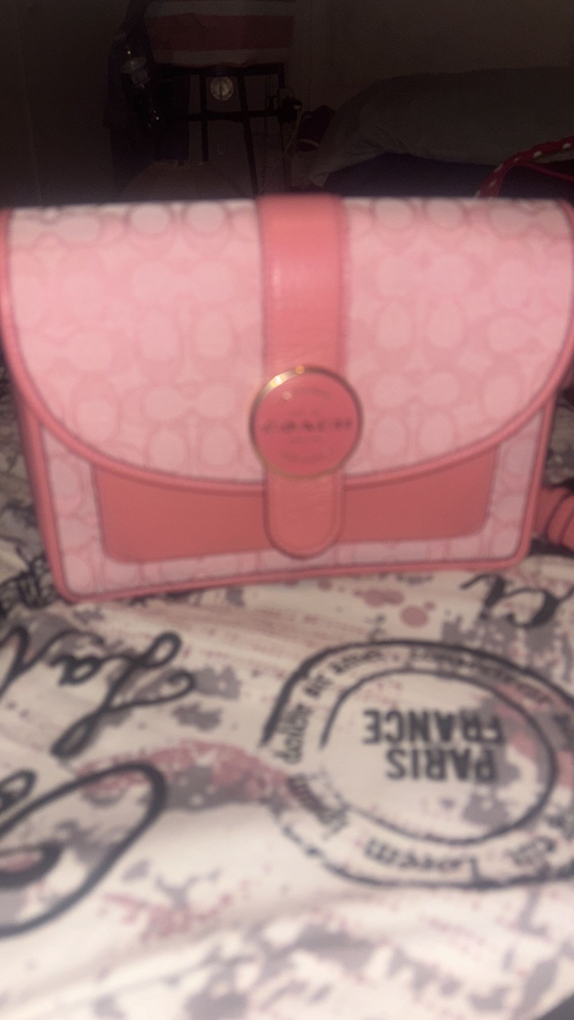 Coach Pink Crossbody Bag! 