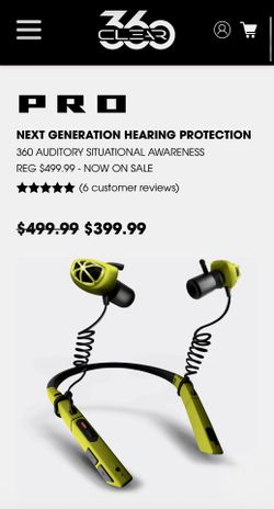 Clear 360 Pro | Protect & Connect BLE Hearing Protection