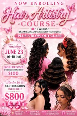 Hair styling class